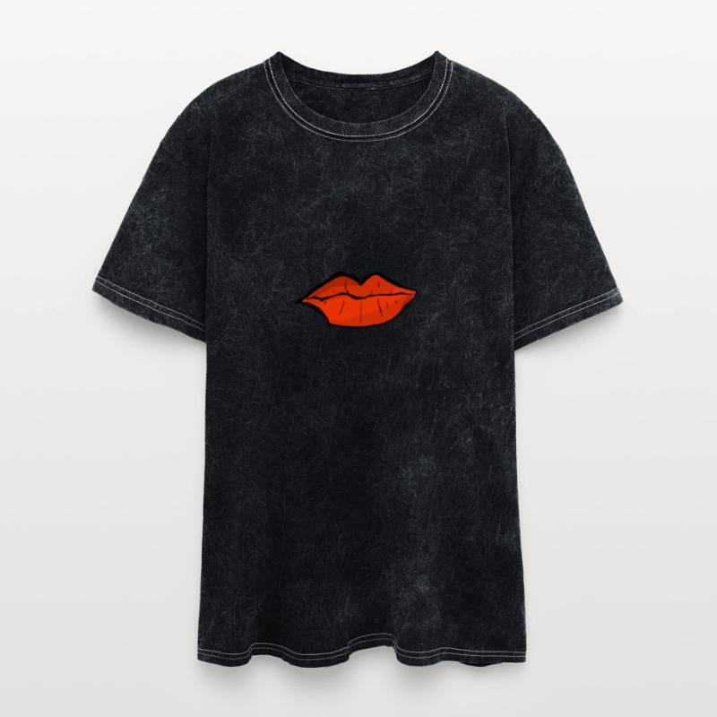 Lips Graphic T-Shirt, Red Lips, Fashion Tee, Trend