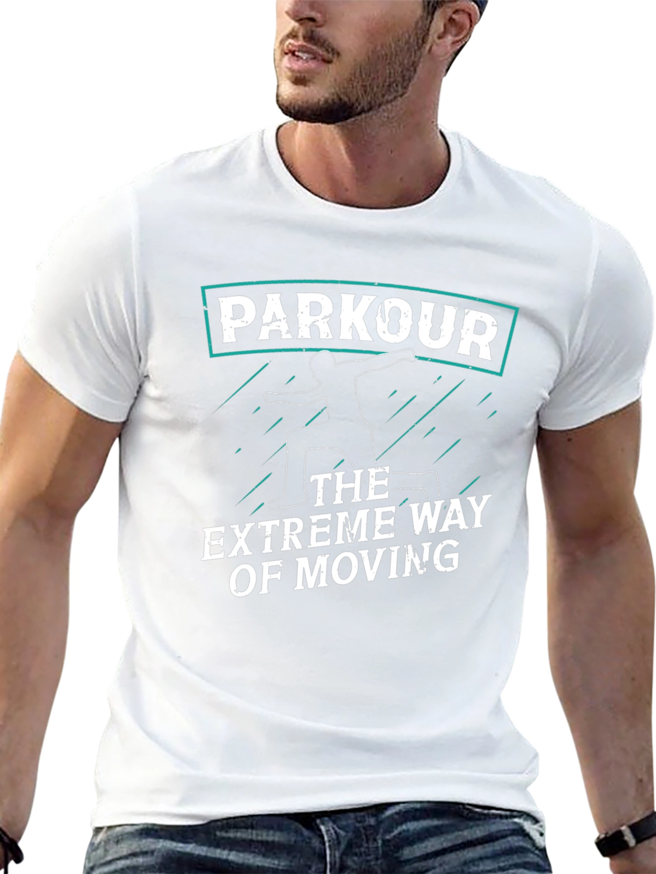 Parkour Extreme Way of Moving Graphic Black Tee