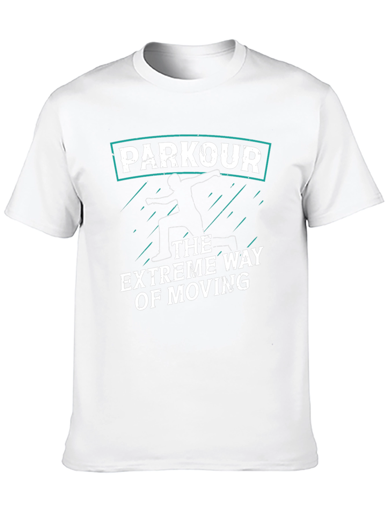 Parkour Extreme Way of Moving Graphic Black Tee