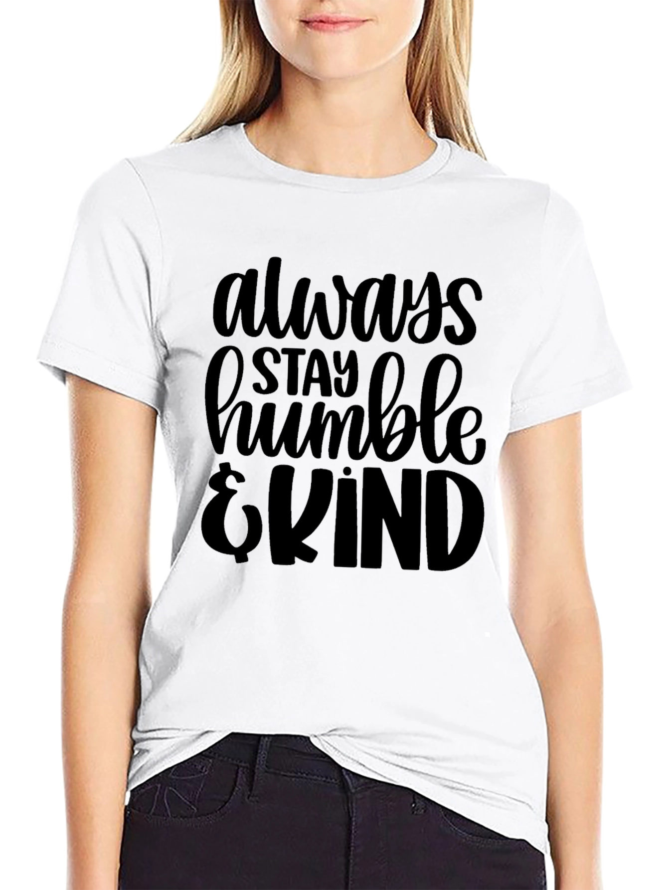 Stay Humble & Kind Graphic Tee - Black