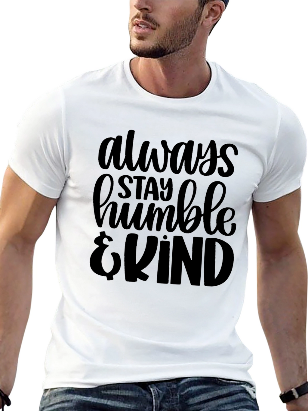 Stay Humble & Kind Graphic Tee - Black