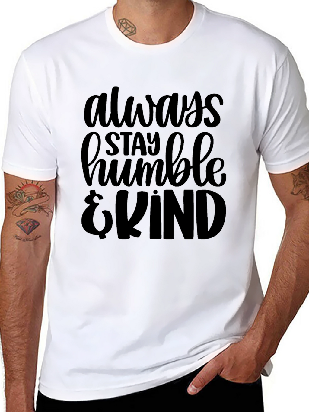 Stay Humble & Kind Graphic Tee - Black