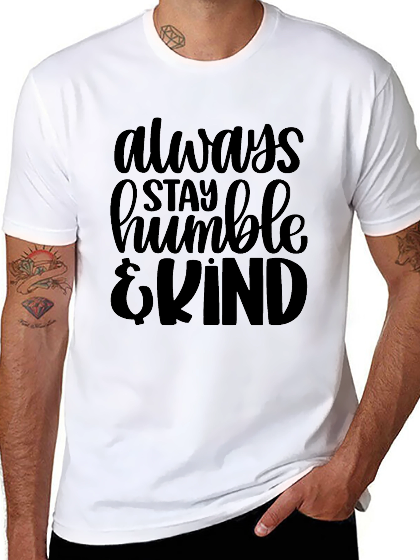 Stay Humble & Kind Graphic Tee - Black