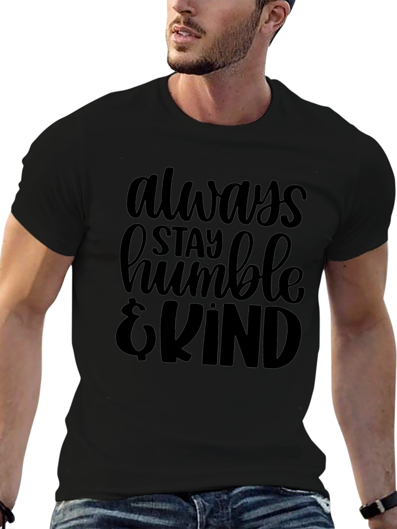 Stay Humble & Kind Graphic Tee - Black