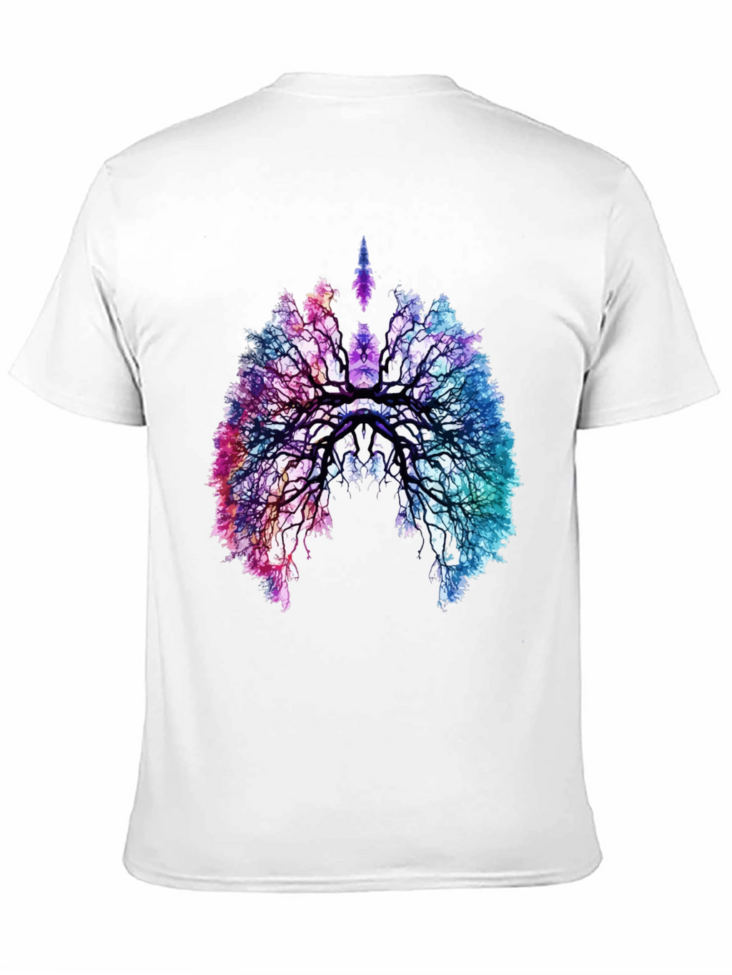 Nature Lungs Graphic Tee - Black Cotton T-Shirt