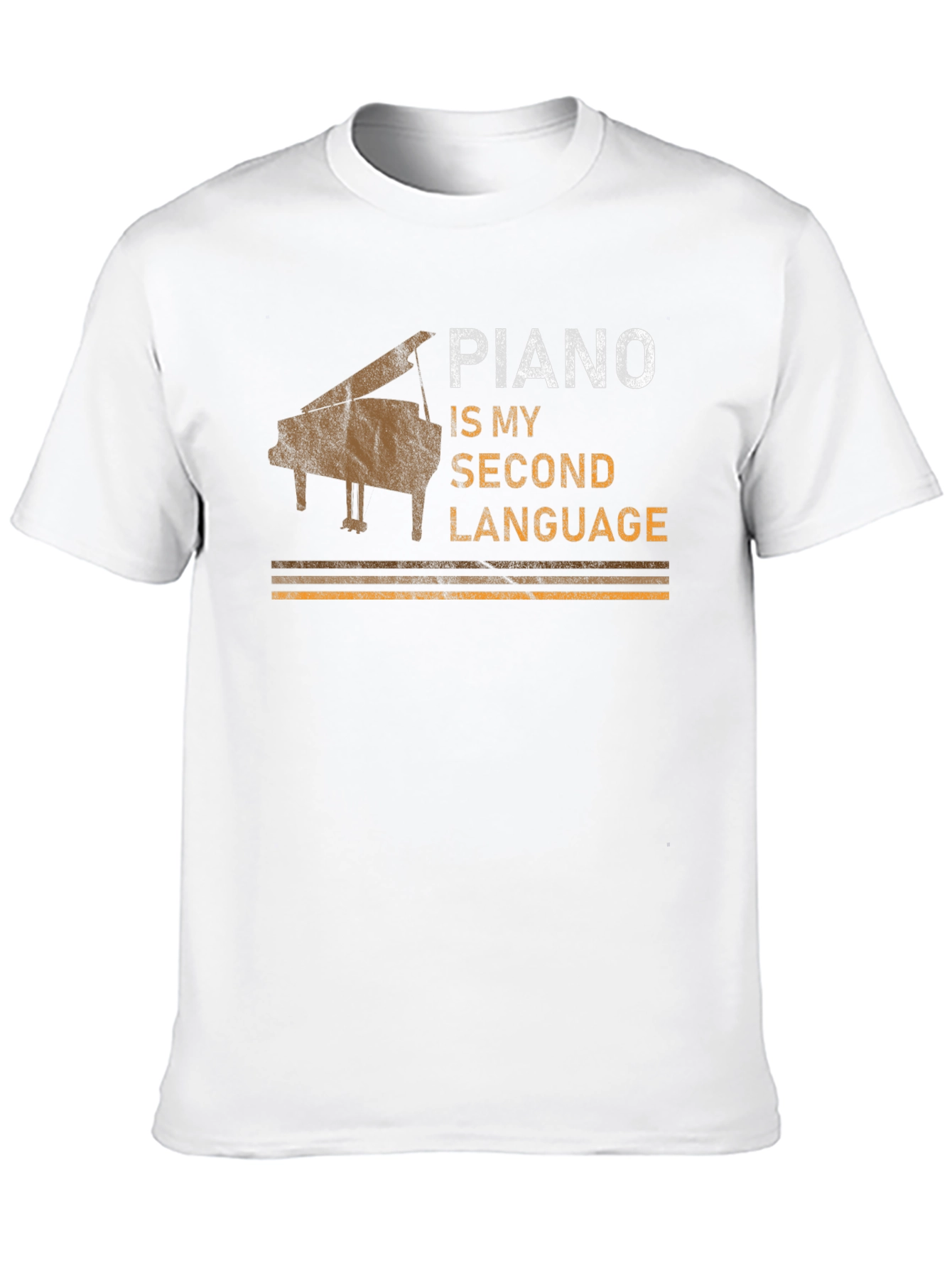 Piano is My Second Language Graphic Tee
