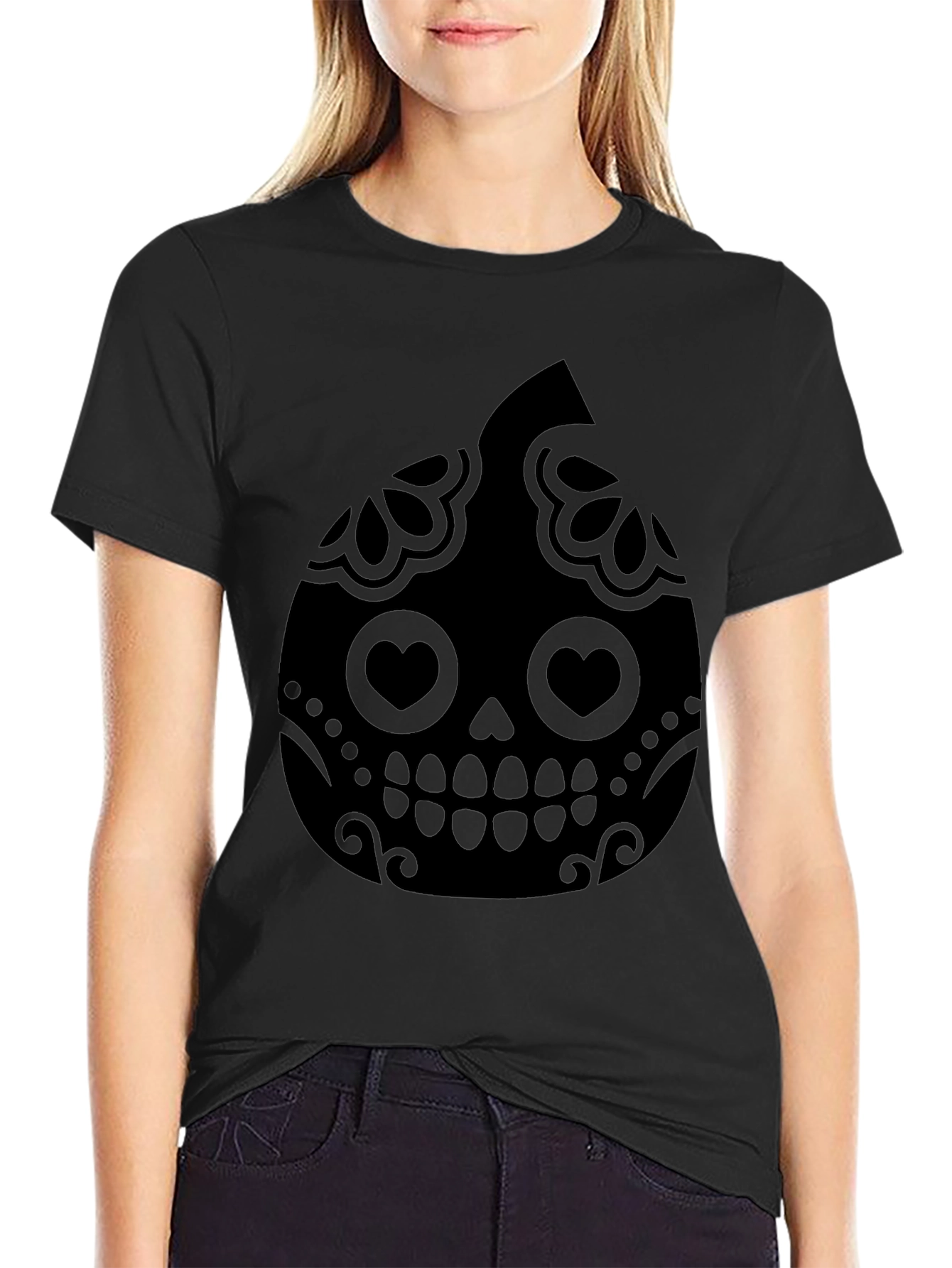 Sugar Skull Pumpkin Halloween T-Shirt