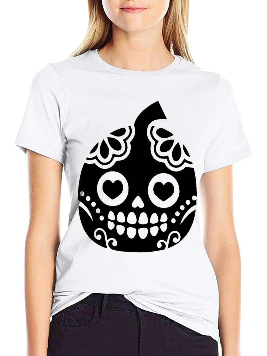 Sugar Skull Pumpkin Halloween T-Shirt