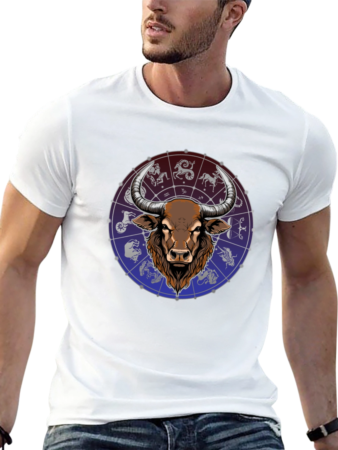 Taurus Zodiac Graphic T-Shirt - Stylish Astrology Design