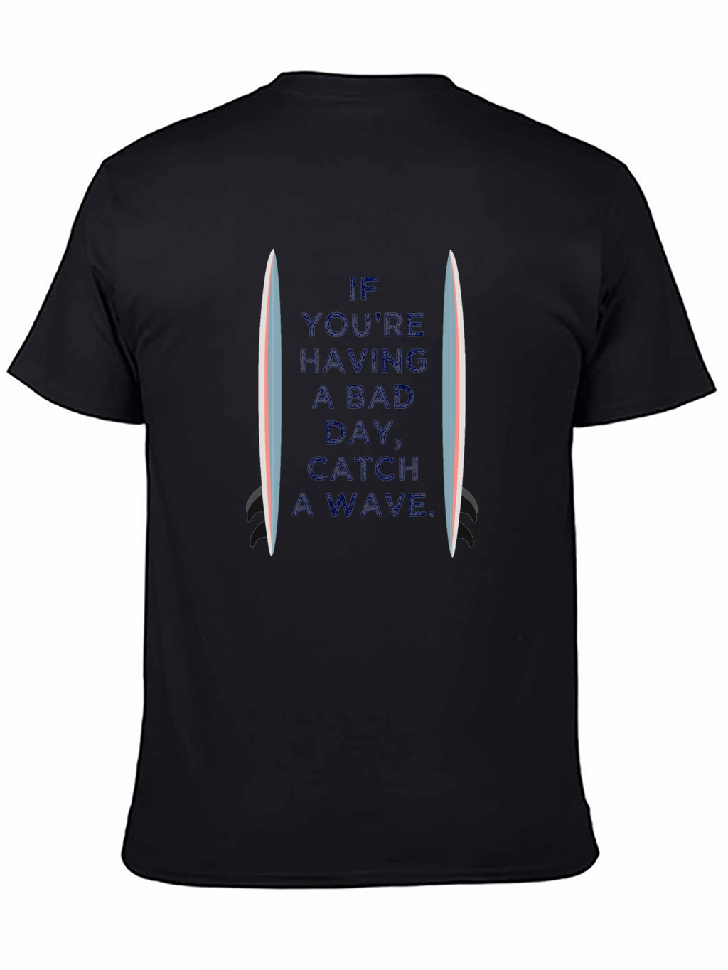 Catch a Wave Graphic Tee - Mens Black T-Shirt