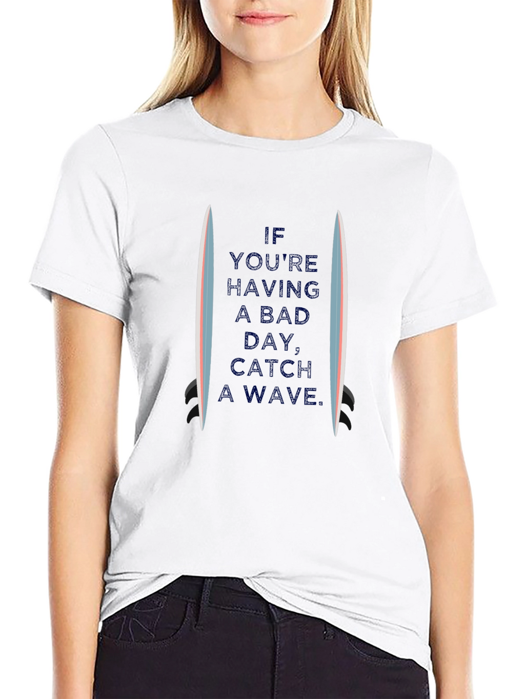 Catch a Wave Graphic Tee - Mens Black T-Shirt