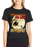 Witch Fishing T-Shirt: When Life Breaks Your Broom