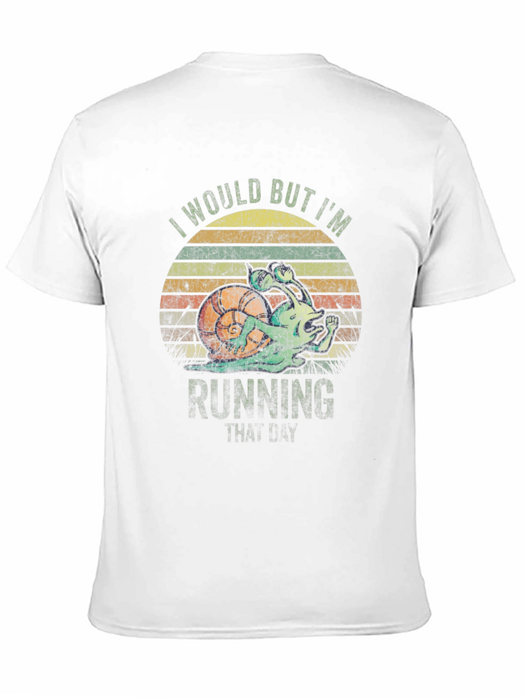 Funny Snail Running Graphic T-Shirt