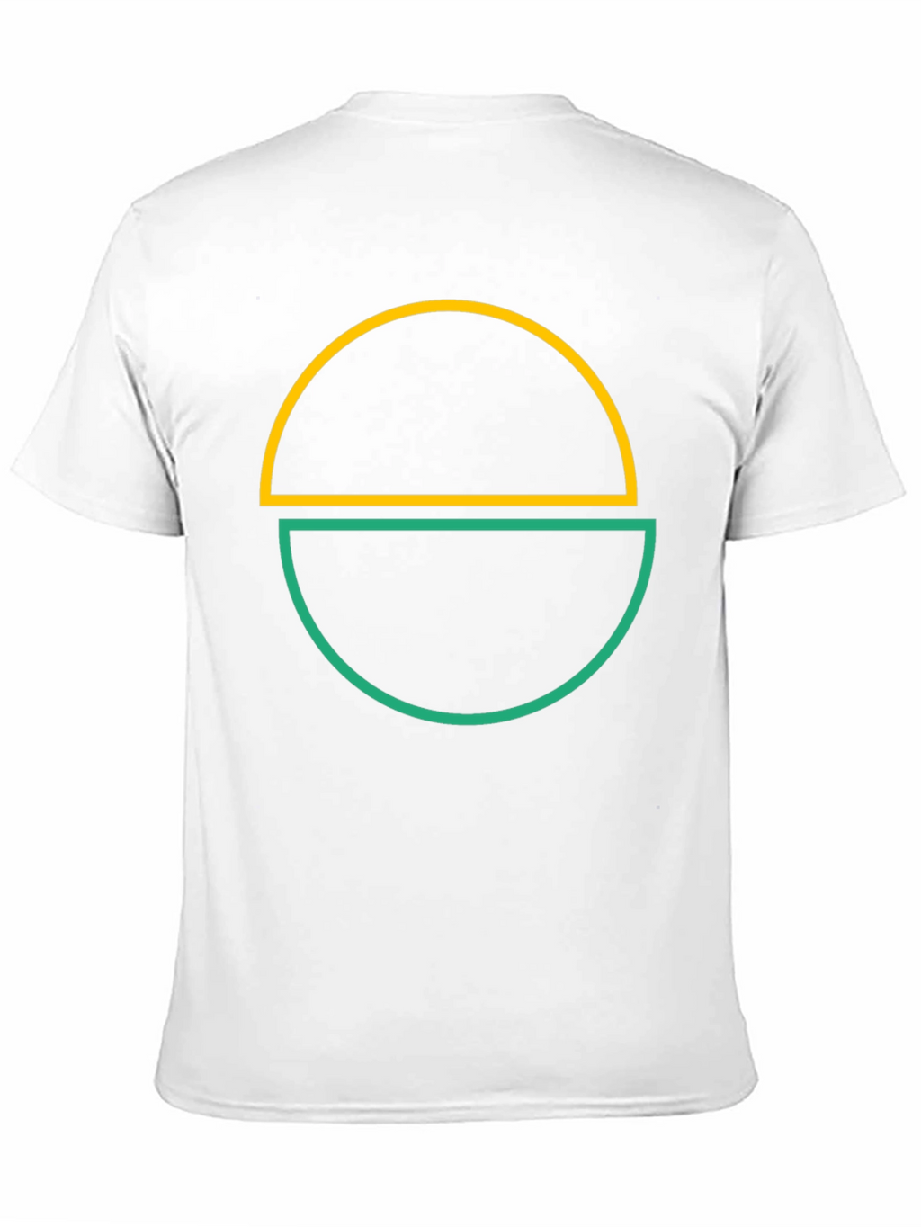 Abstract Half Circle Graphic Tee - Modern Design