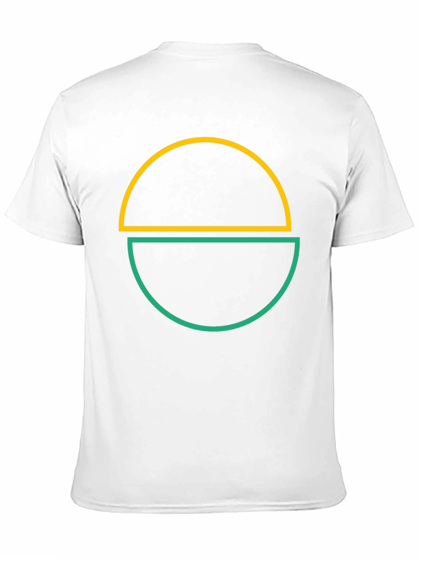 Abstract Half Circle Graphic Tee - Modern Design