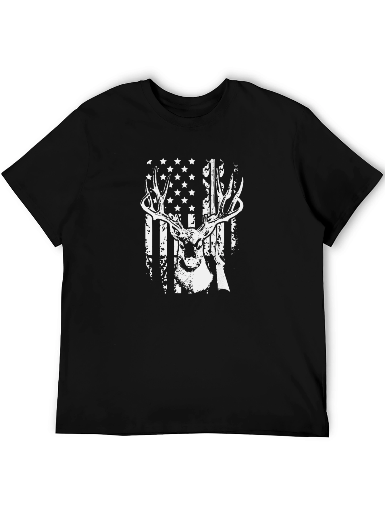 Deer American Flag T-Shirt