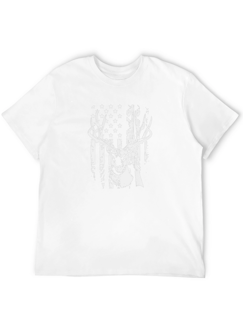 Deer American Flag T-Shirt