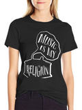 Music is My Religion Black T-Shirt