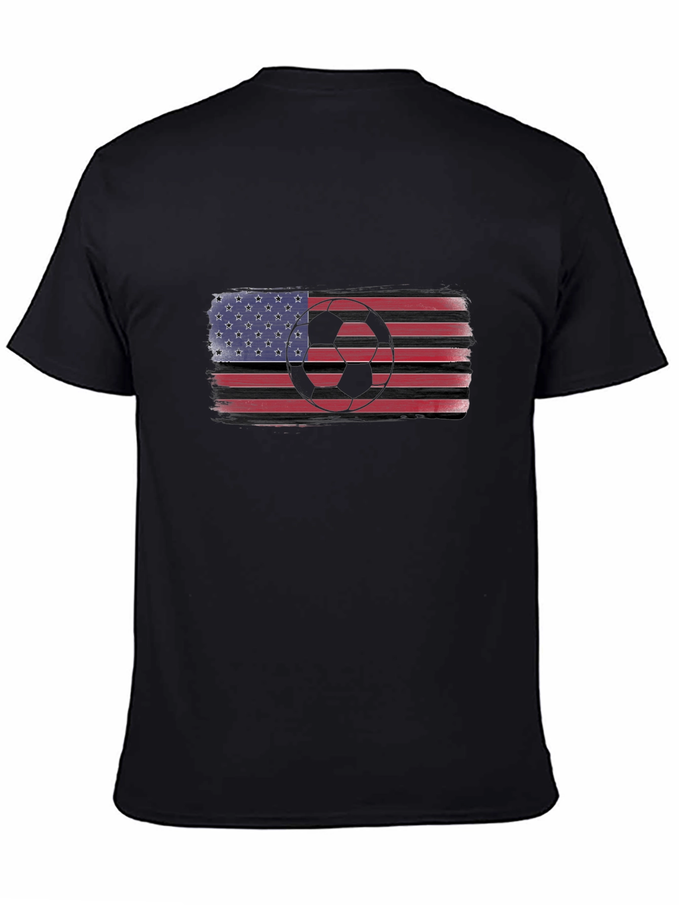 USA Flag Soccer T-Shirt - Patriotic Sportswear