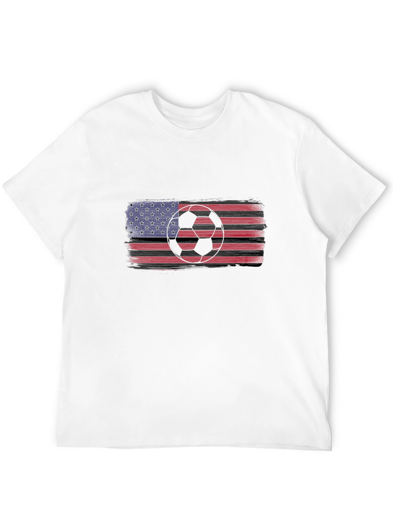 USA Flag Soccer T-Shirt - Patriotic Sportswear