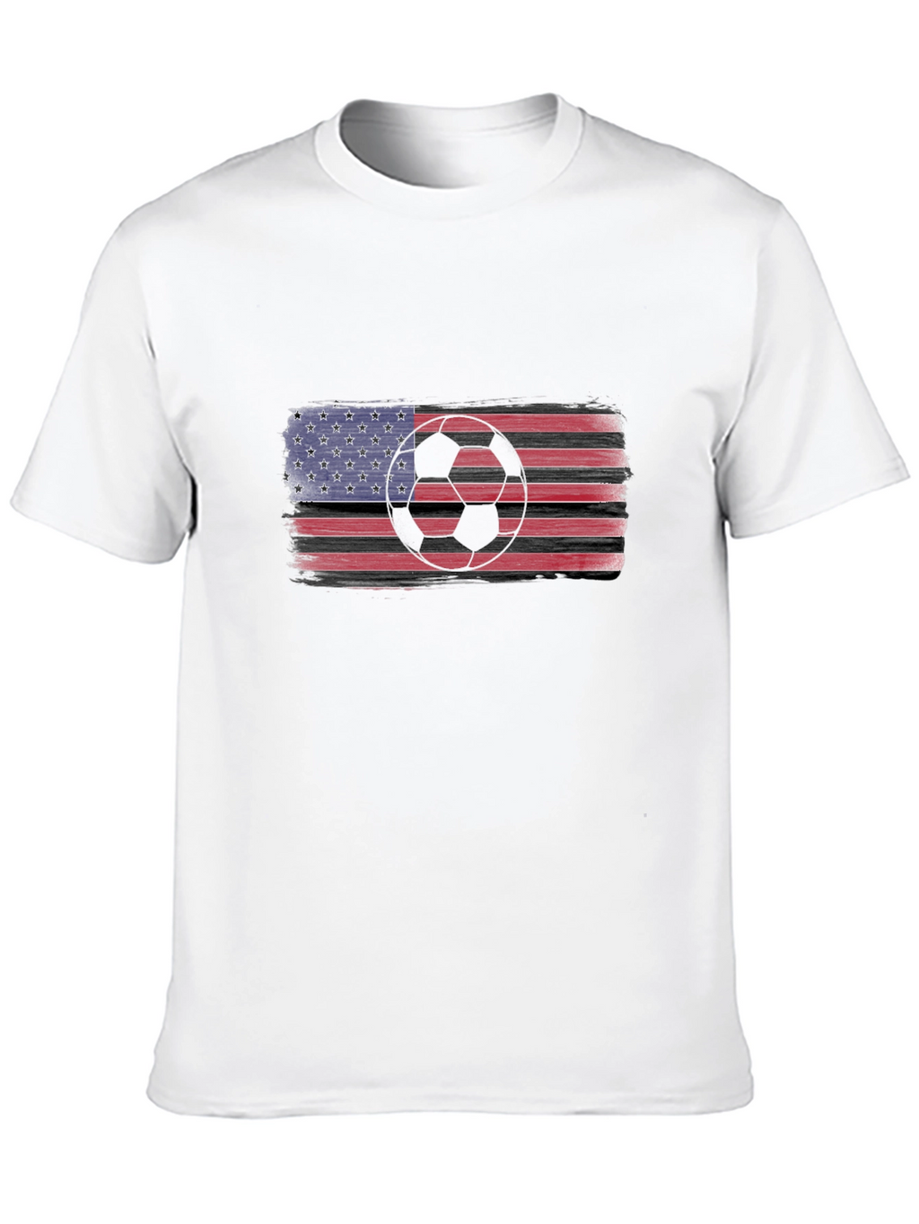 USA Flag Soccer T-Shirt - Patriotic Sportswear