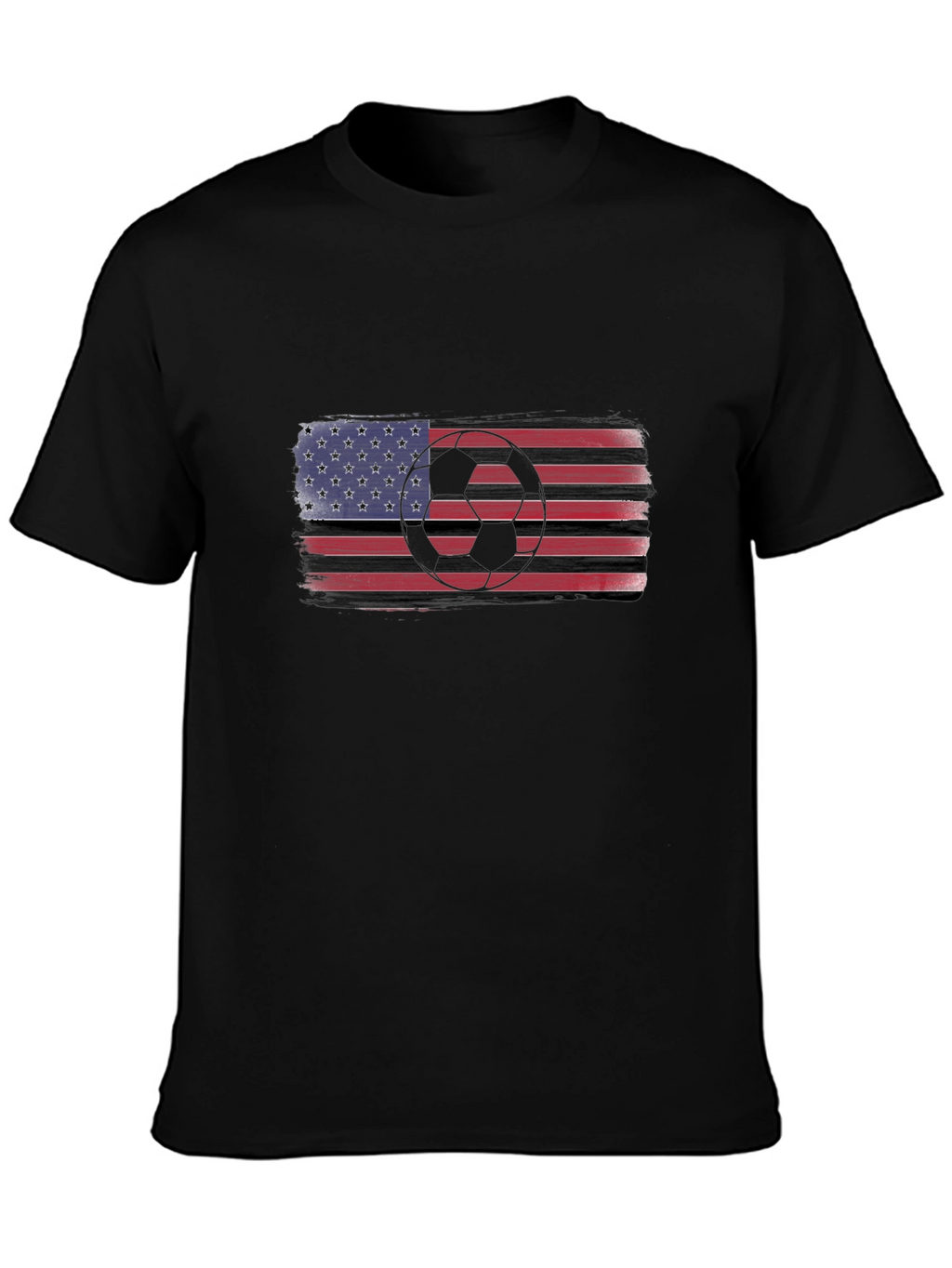 USA Flag Soccer T-Shirt - Patriotic Sportswear