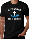 Water Washed Spirit Strong Graphic Tee