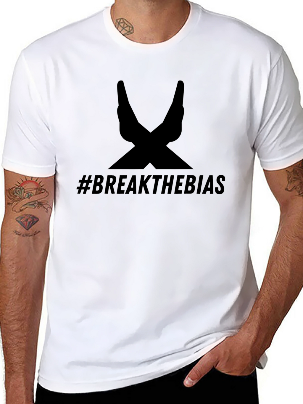 Break the Bias Black T-Shirt