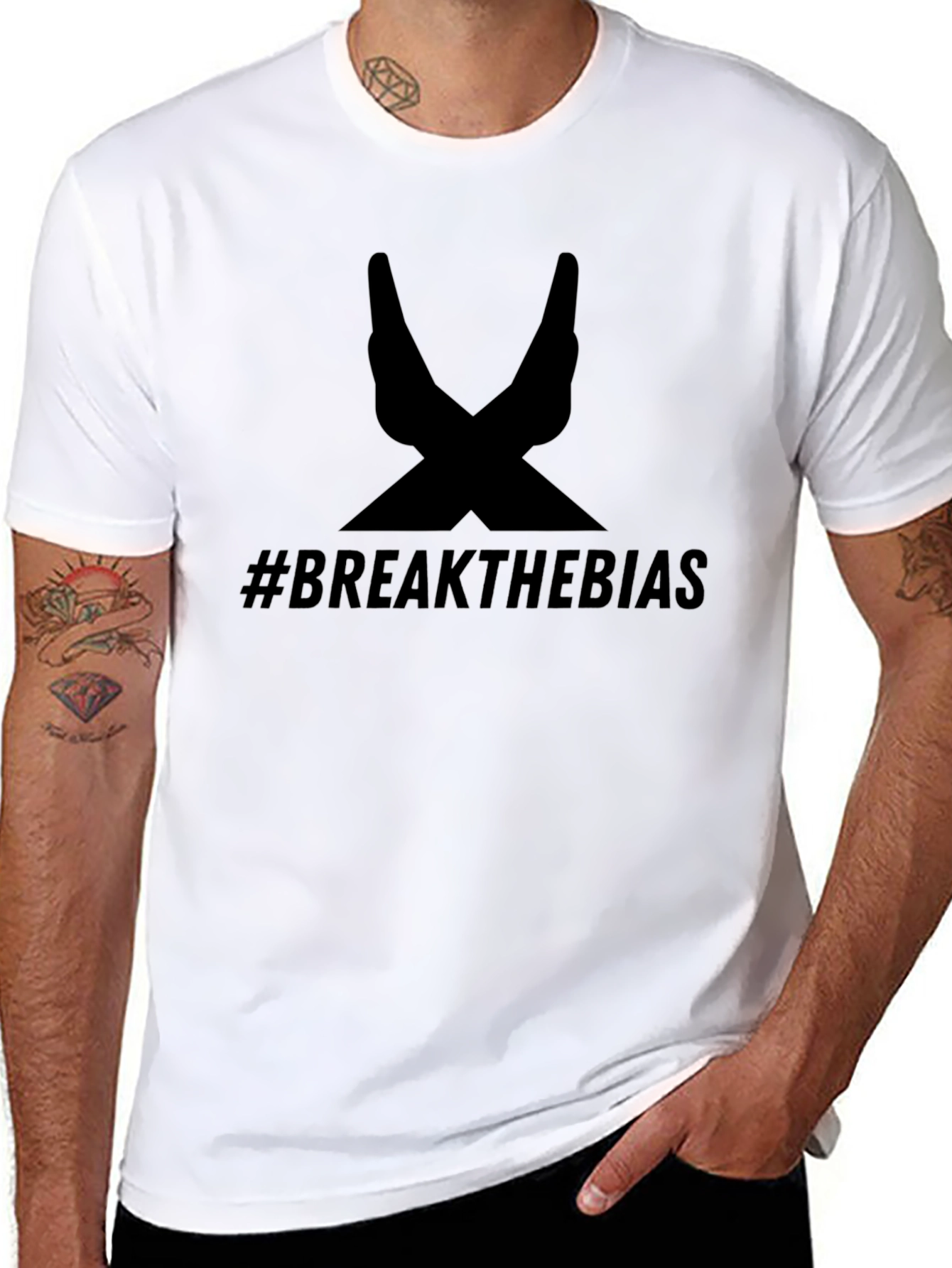 Break the Bias Black T-Shirt