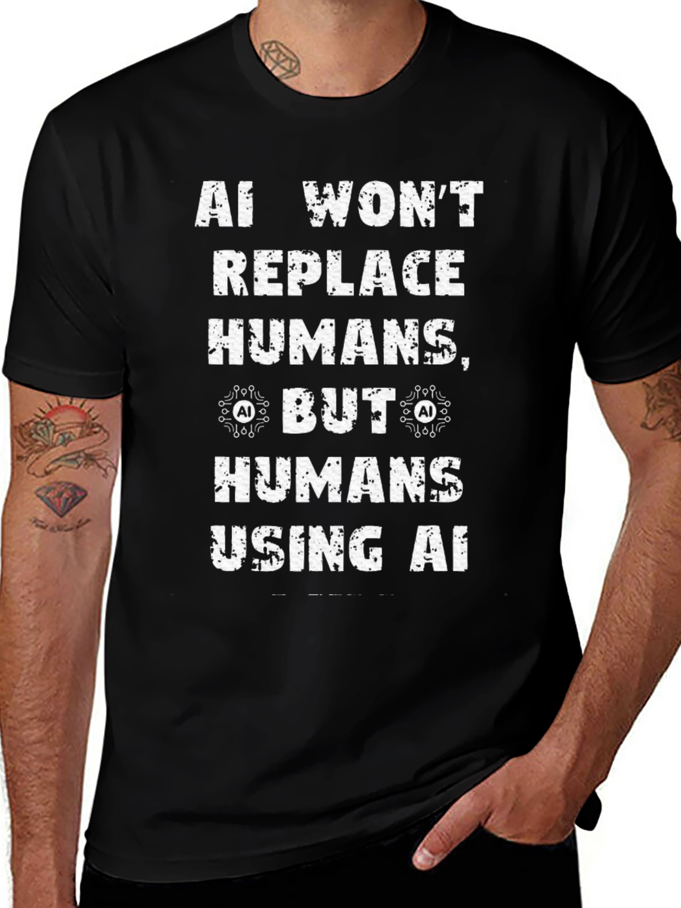AI Wont Replace Humans T-Shirt