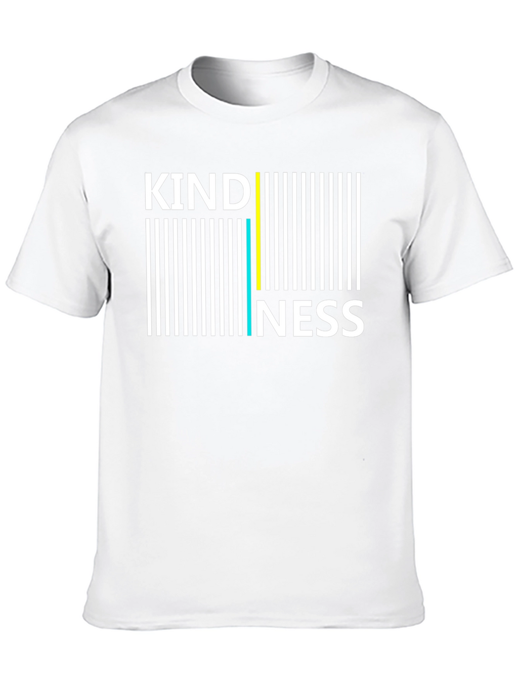 Kindness Barcode Graphic Tee - Black Cotton Blend