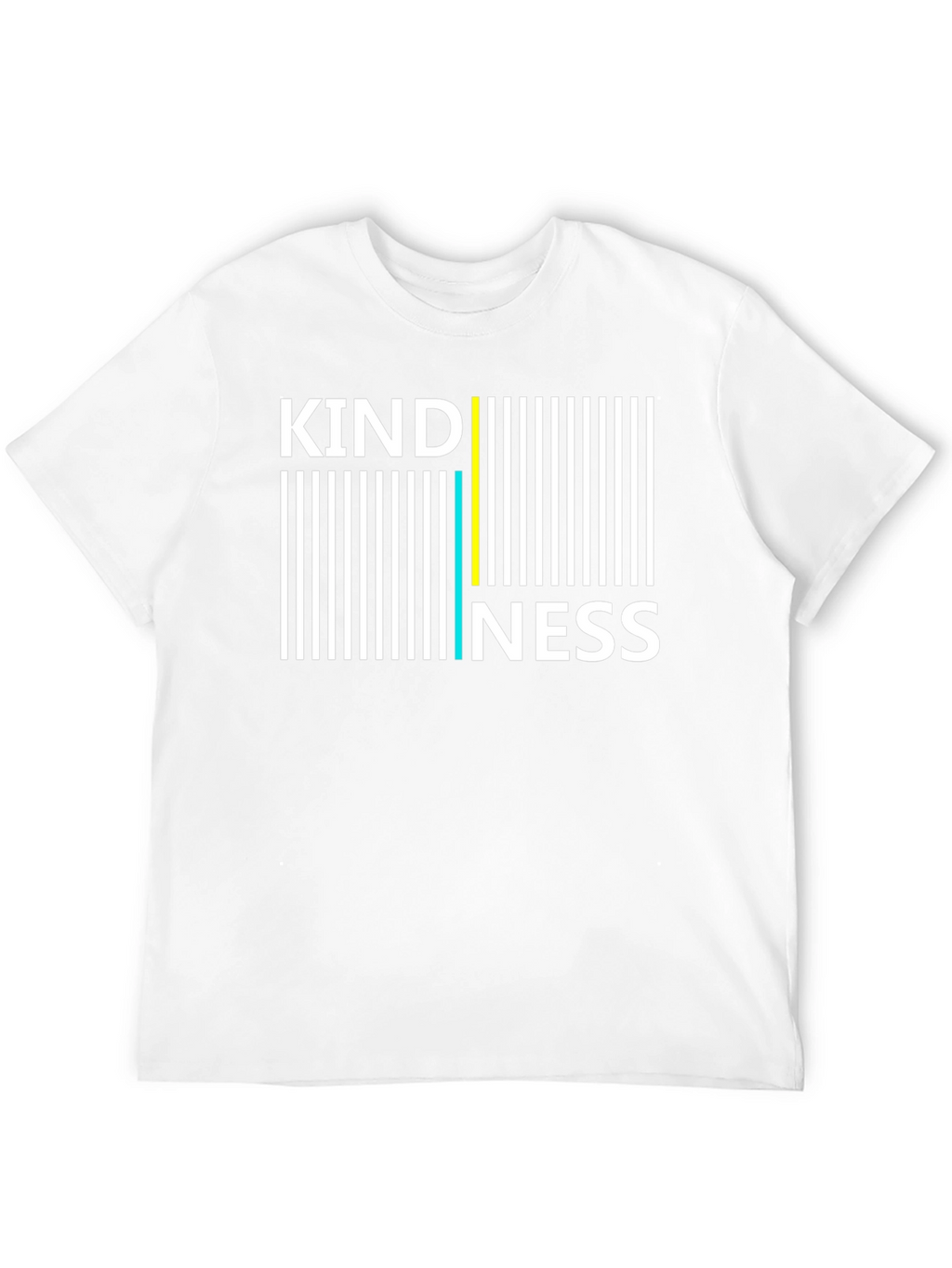 Kindness Barcode Graphic Tee - Black Cotton Blend