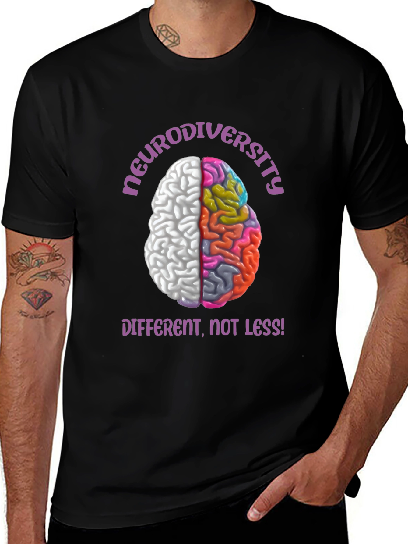 Neurodiversity T-Shirt - Different Not Less