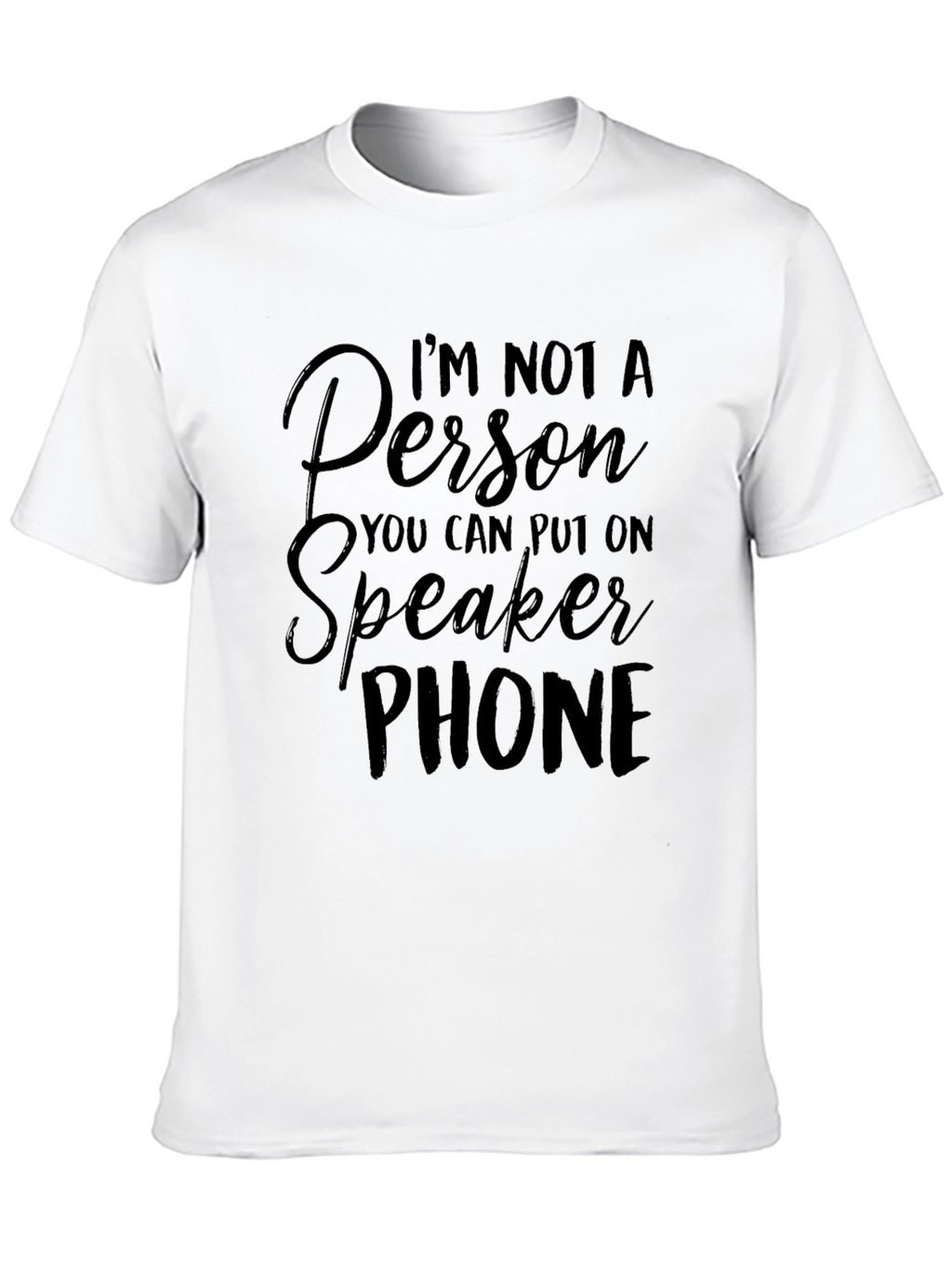 Speakerphone T-Shirt -  Funny Anti-Speakerphone Tee