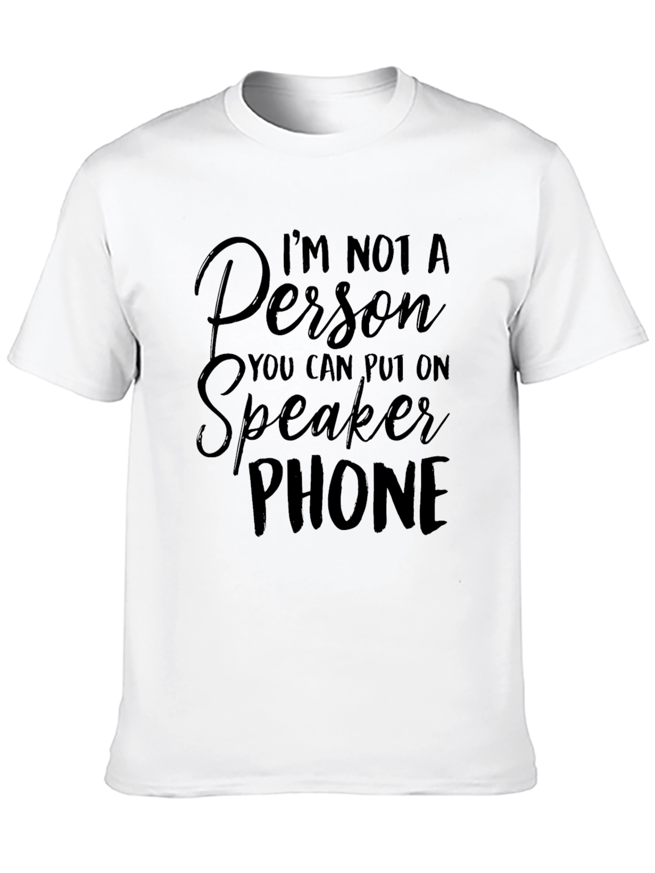 Speakerphone T-Shirt -  Funny Anti-Speakerphone Tee