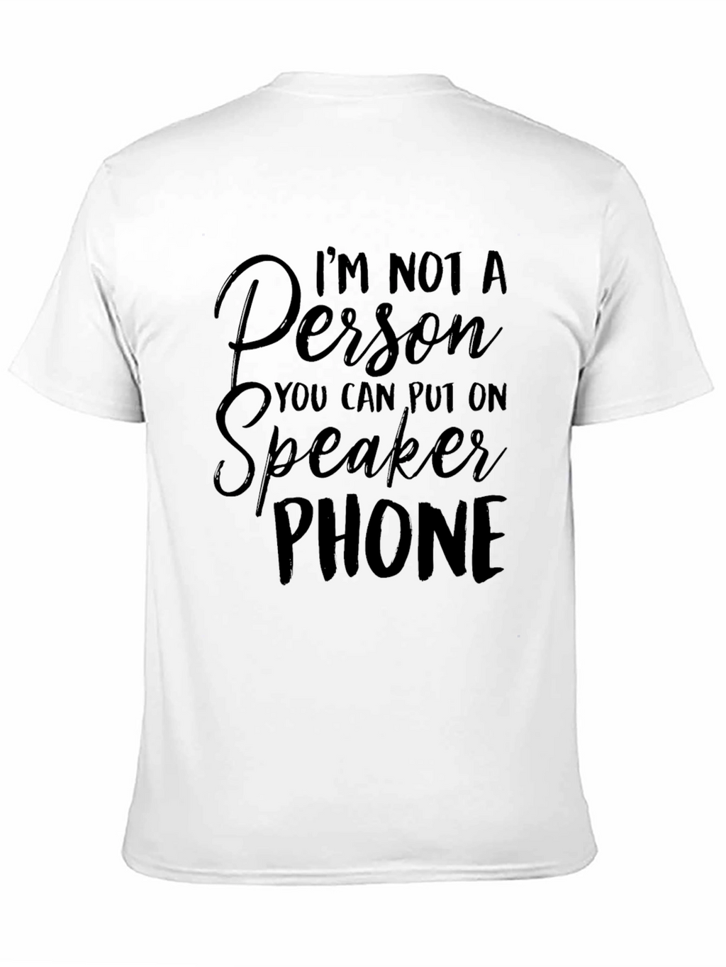 Speakerphone T-Shirt -  Funny Anti-Speakerphone Tee