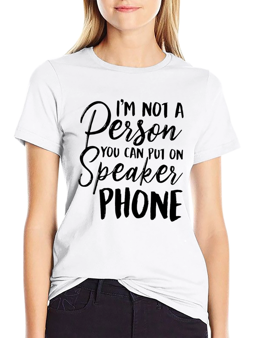 Speakerphone T-Shirt -  Funny Anti-Speakerphone Tee