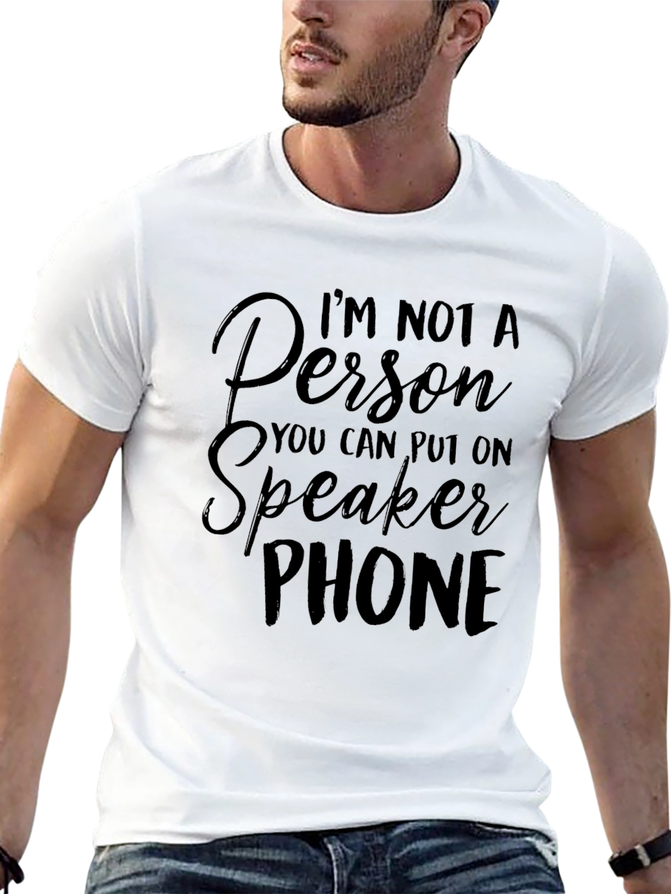 Speakerphone T-Shirt -  Funny Anti-Speakerphone Tee