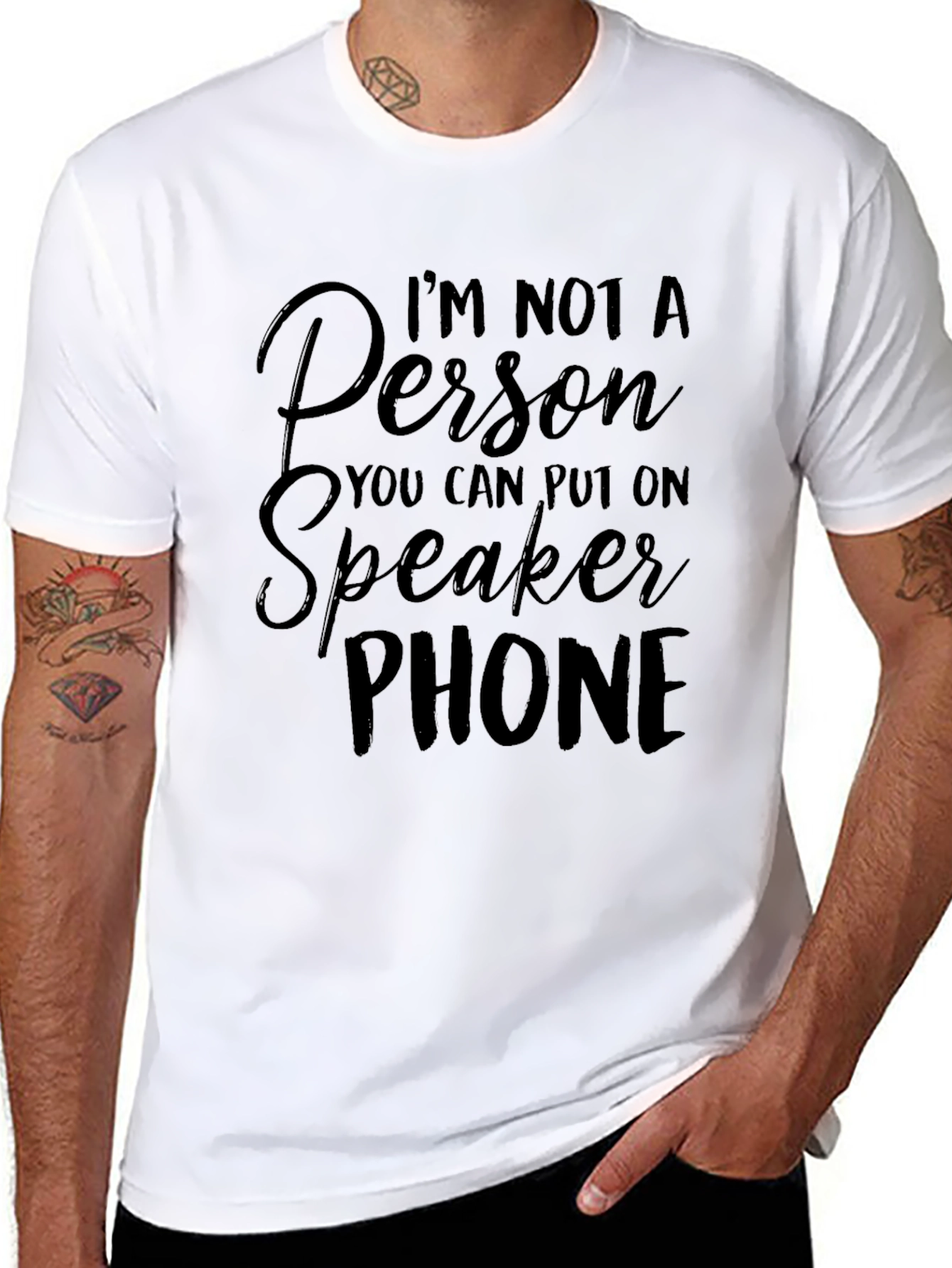Speakerphone T-Shirt -  Funny Anti-Speakerphone Tee