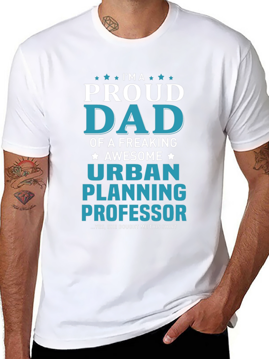 Proud Urban Planning Professor Dad T-Shirt