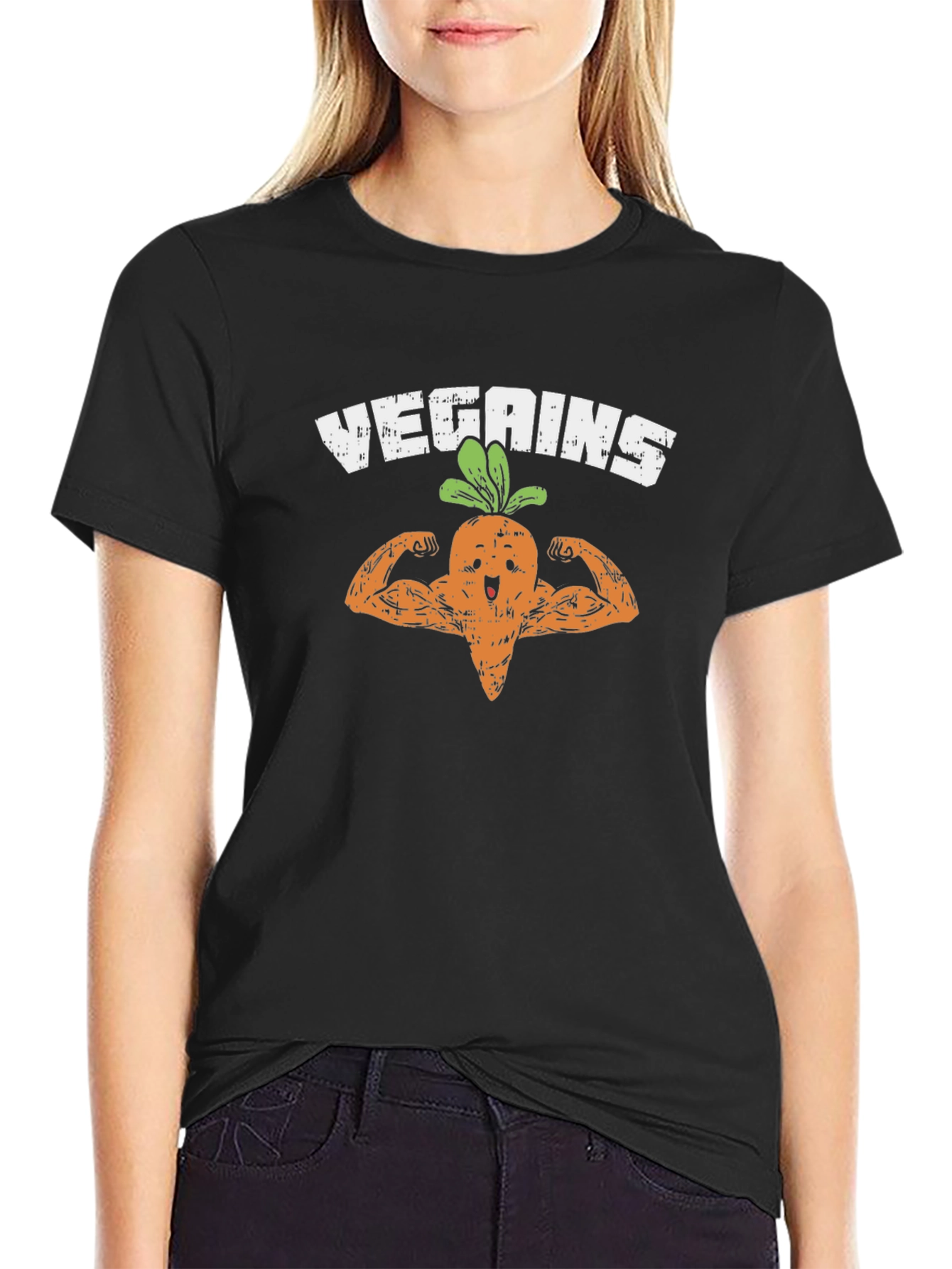 Vegains Carrot Muscle T-Shirt