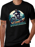 Downhill Mountain Biker Graphic Tee
