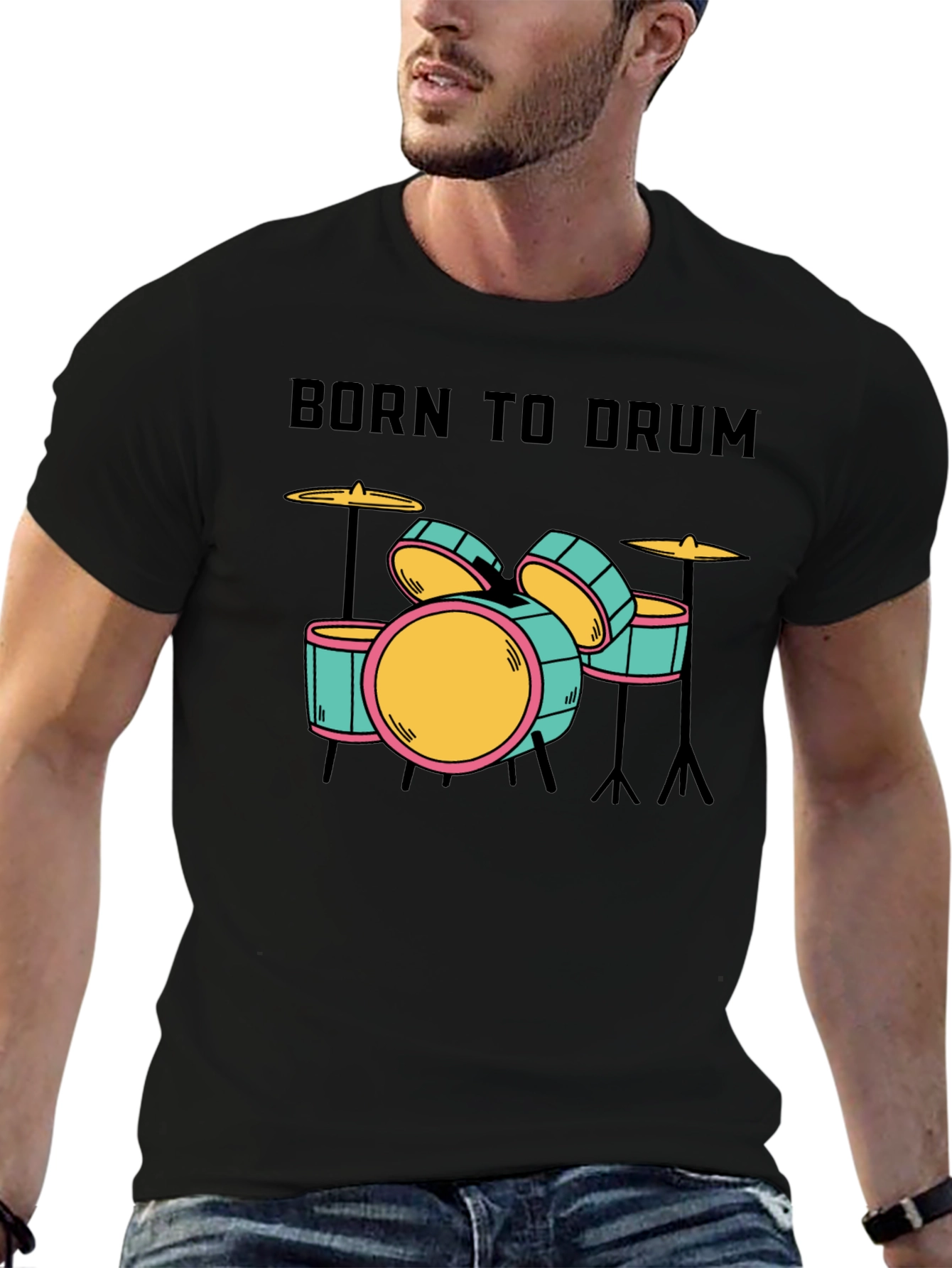 Born to Drum T-Shirt - Music Lover Tee