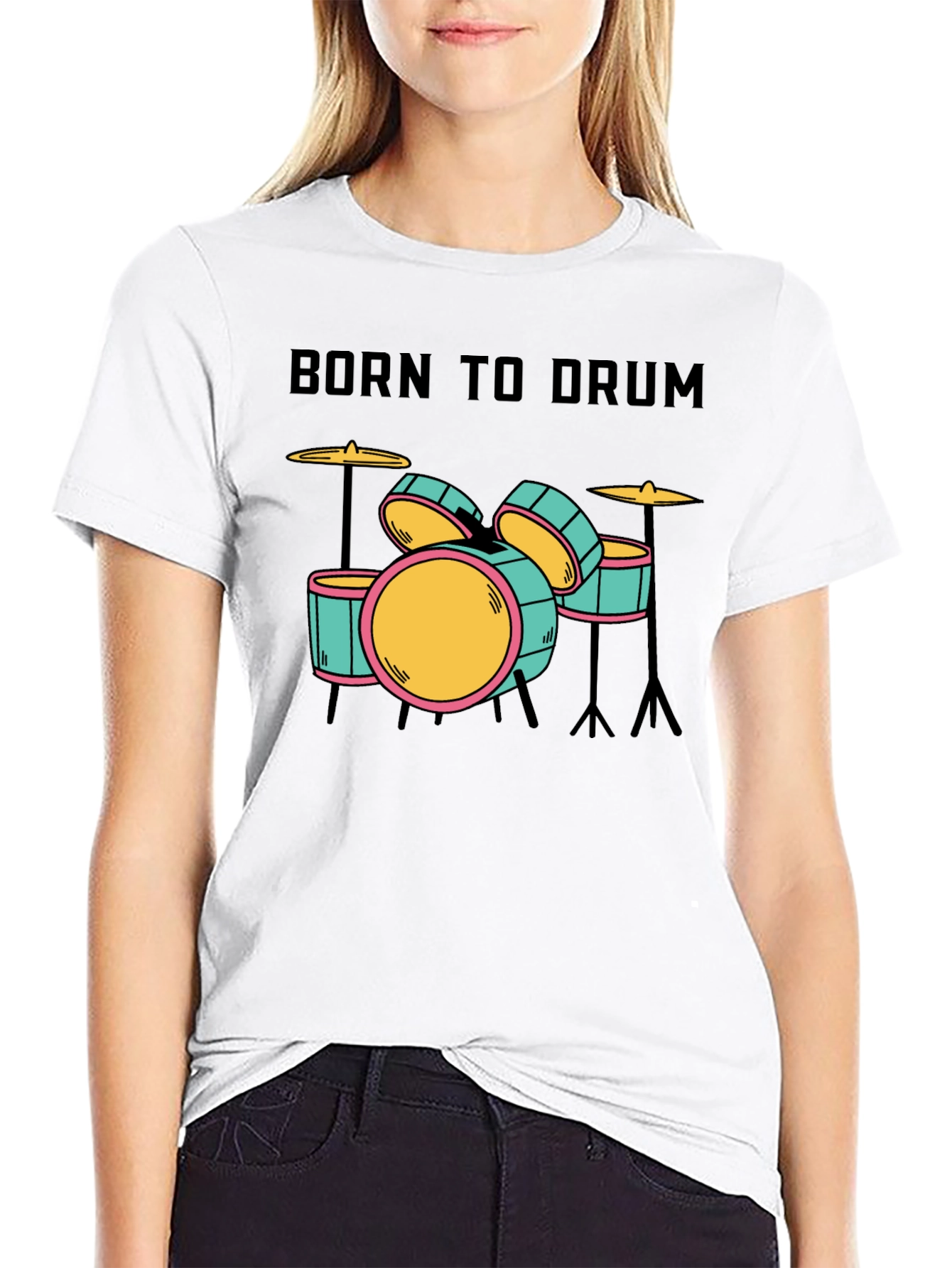 Born to Drum T-Shirt - Music Lover Tee