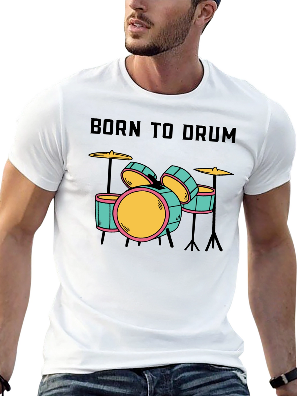 Born to Drum T-Shirt - Music Lover Tee