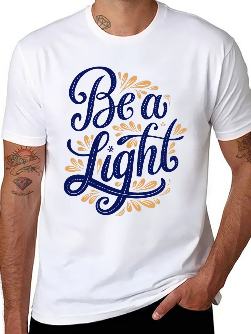 Beau Light Graphic T-Shirt - Premium Black Cotton Tee