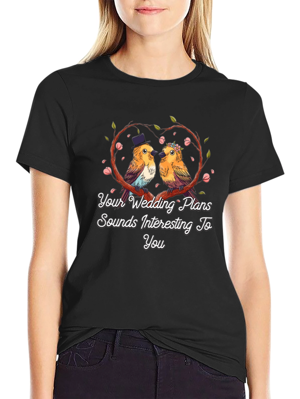 Wedding Bird T-Shirt: Cute Couple Tee