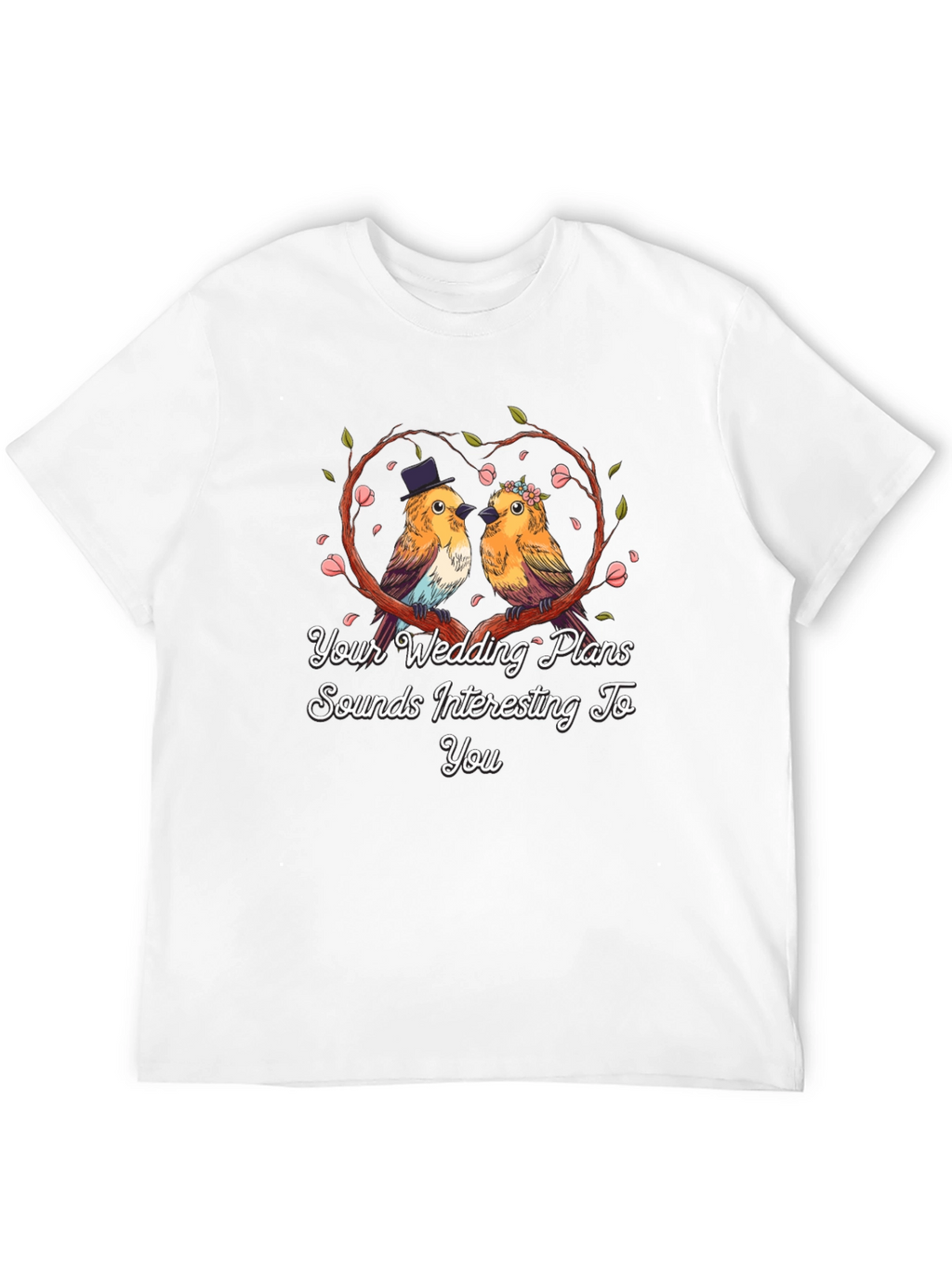 Wedding Bird T-Shirt: Cute Couple Tee