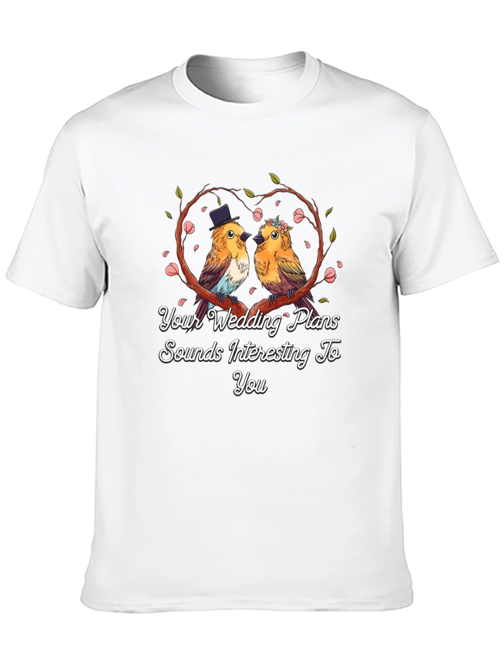 Wedding Bird T-Shirt: Cute Couple Tee