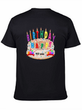 Birthday Cake Graphic T-Shirt